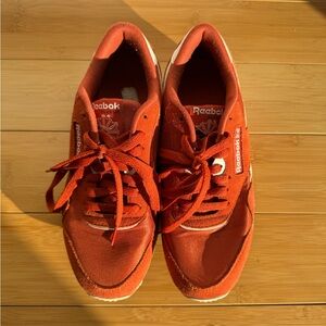 Orange Reebok Nylon Classic size 8 womens